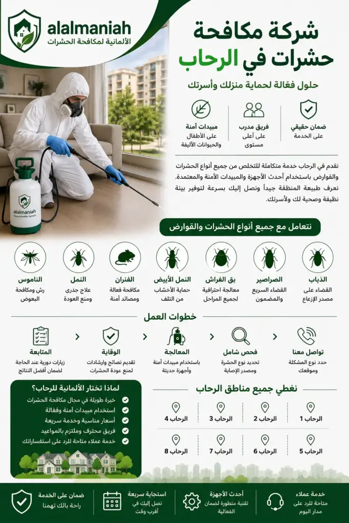 شركة مكافحة حشرات في الرحاب